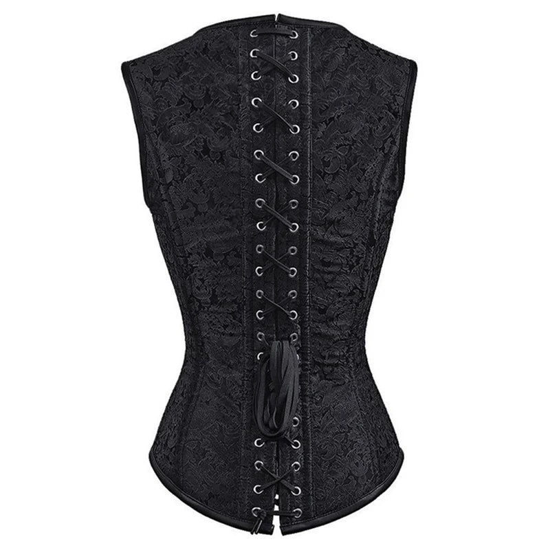 STEAMPUNK Steel Boned Corset Adjustable Straps