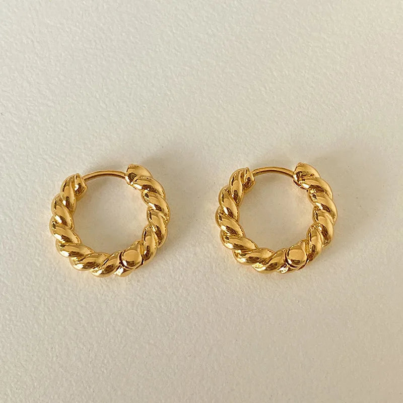 New Fashion Classics Simple Big Round Hoop Earrings for Women Circle Girls Shiny Delicate Party Womens Jewelry New Arrival 2025