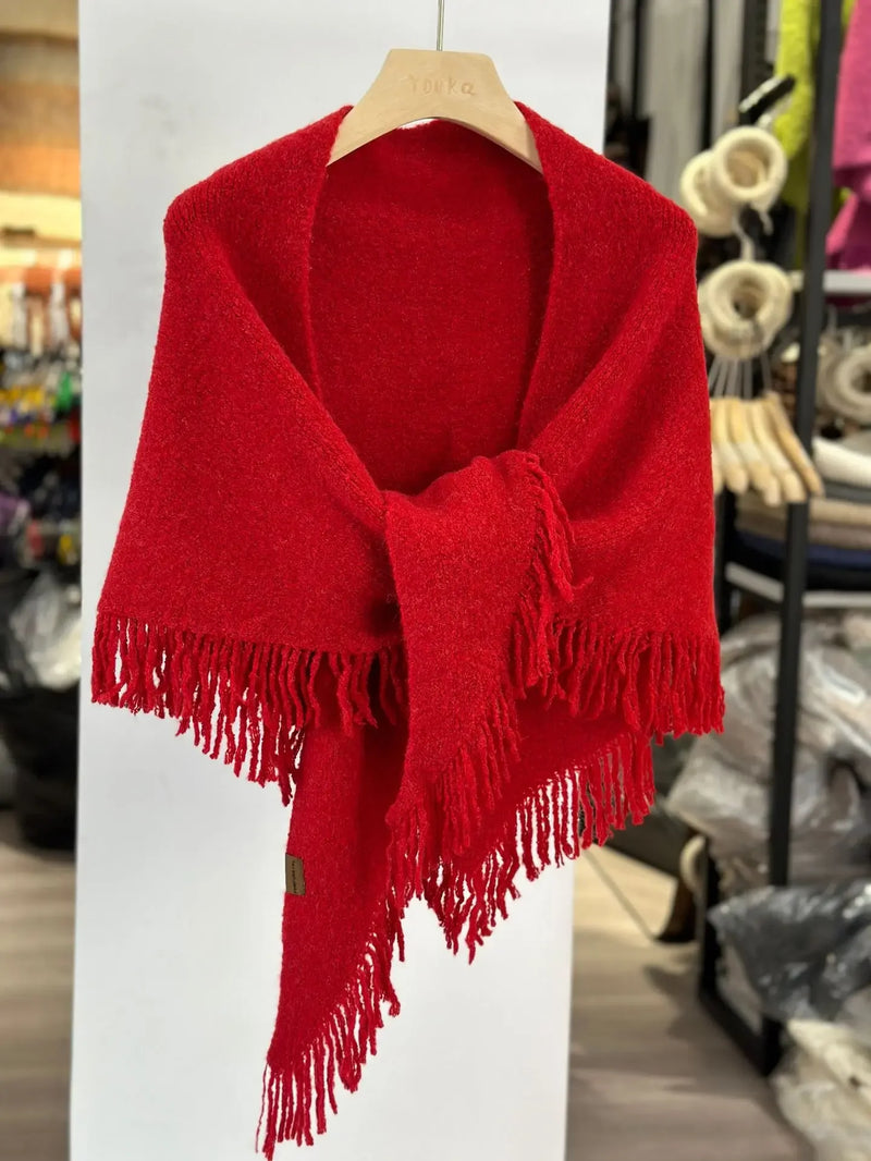 Knitted Scarf - Triangle Shawl