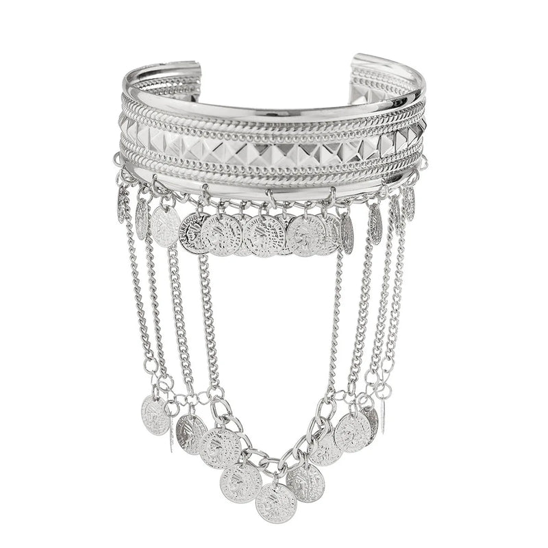Cuff Bracelet - Arm Bangles Coins
