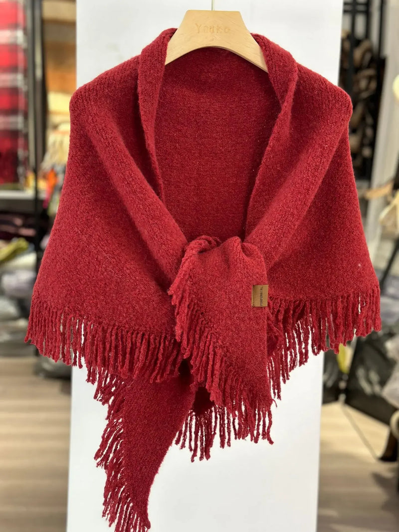Knitted Scarf - Triangle Shawl