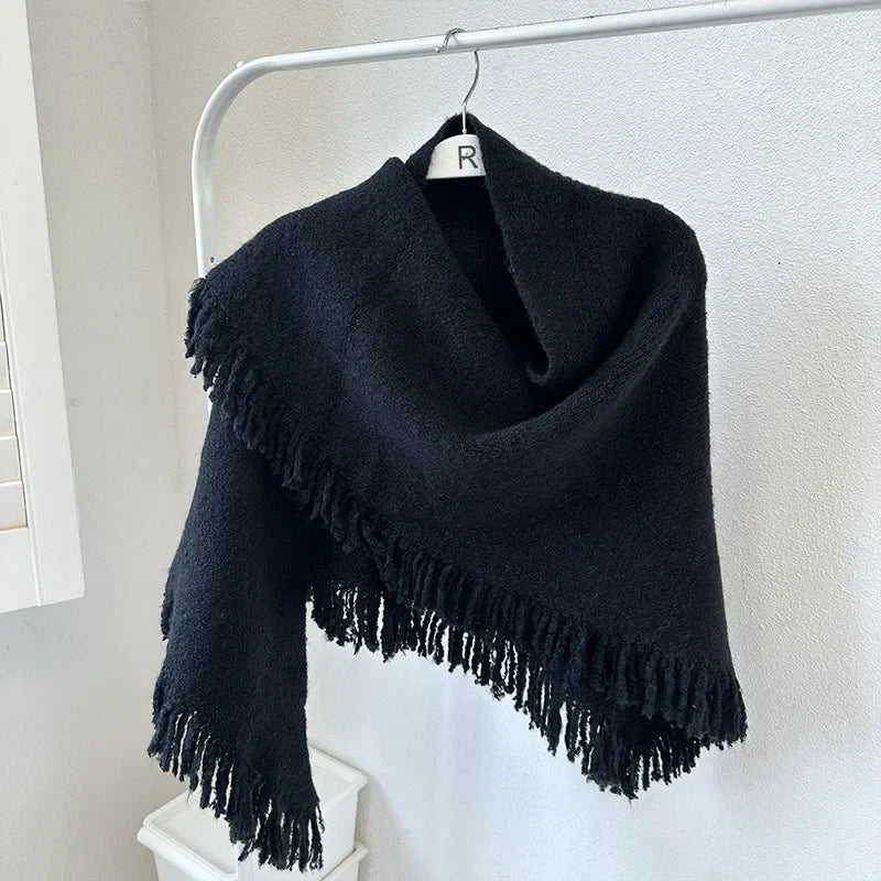 Knitted Scarf - Triangle Shawl