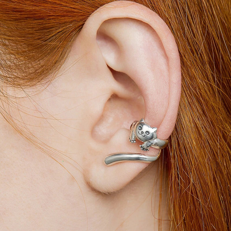 Ear Cuff Earrings - Cat