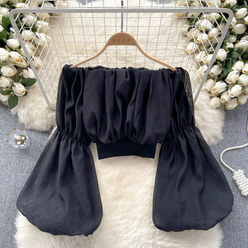 Shifon Shoulder Top