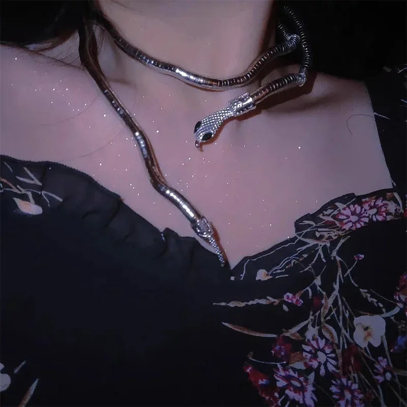 Snake Flexible Necklace and Bracelet
