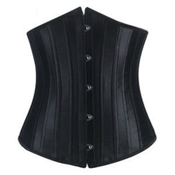 Steel Belly Belt Breast Support Court Corset Satin Fabric