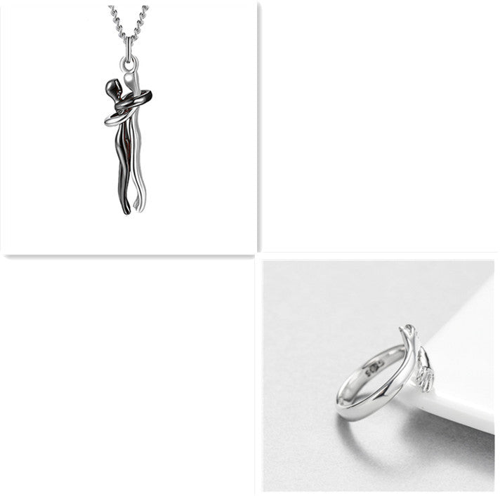 Embrace Pendant and Ring Set